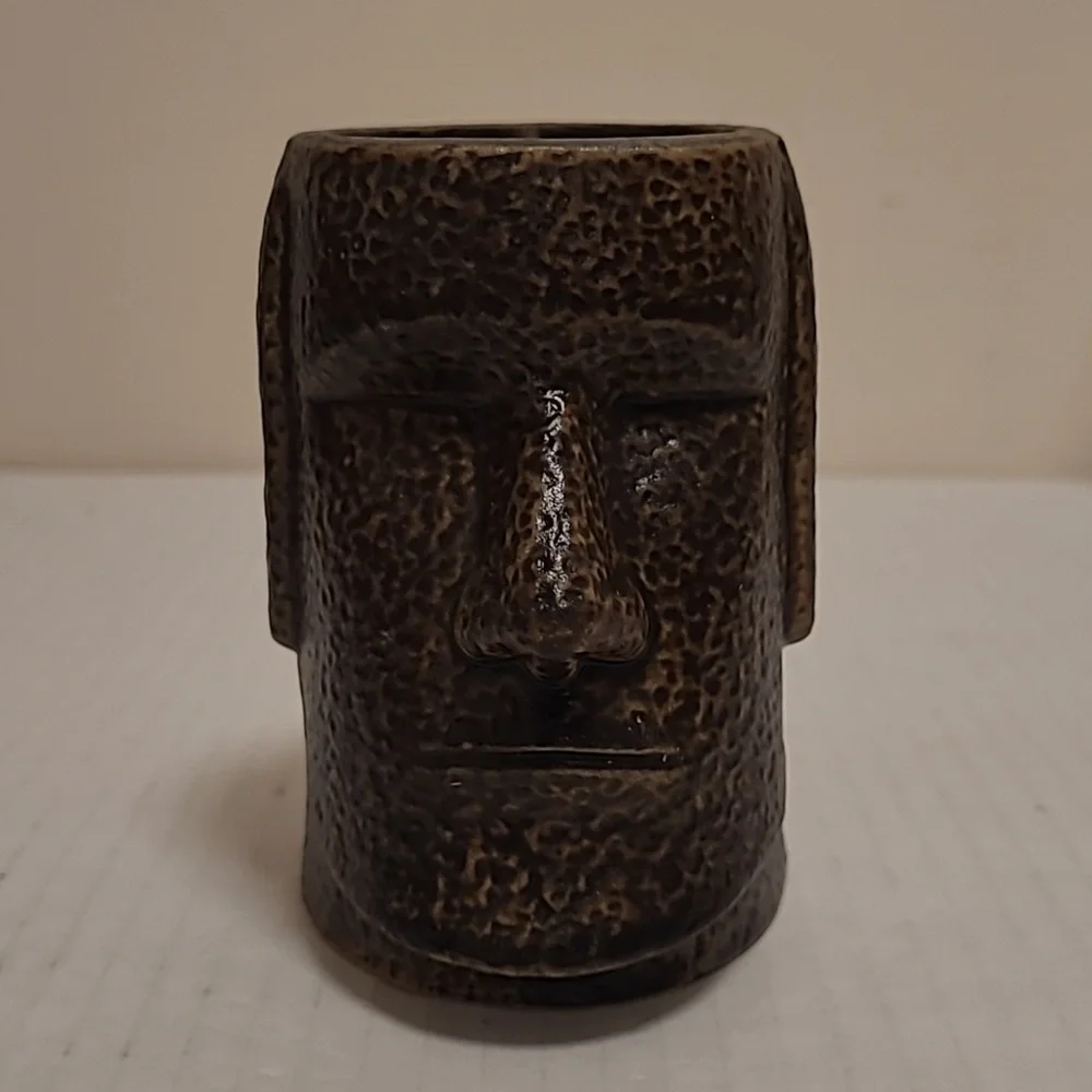 Easter Island Pottery Head Planter / Vase